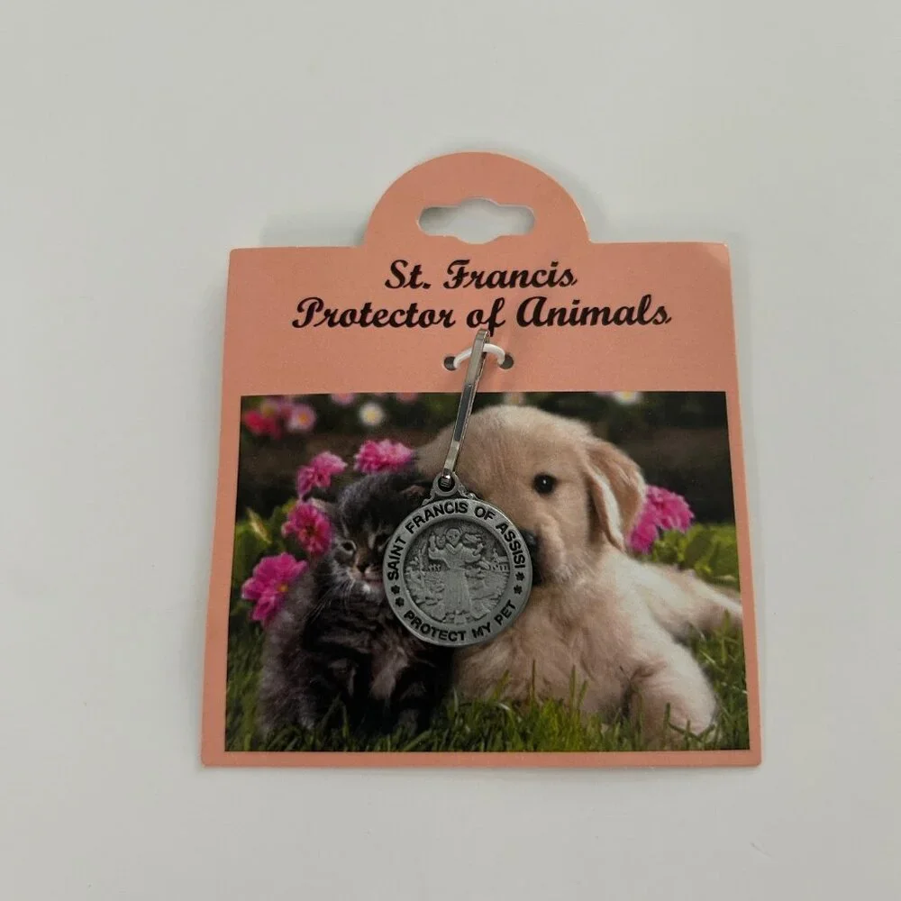 Pet Small Animal Charm St Francis Protector Of Animals